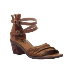 OTBT Women's Size 6.5M Boarder Sterling "Cognac" Leather Ankle Strap Sandals